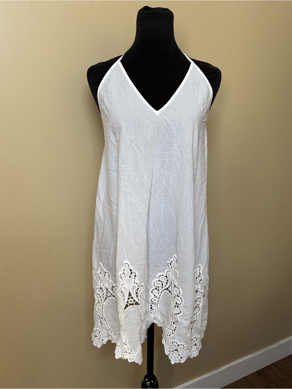 Free People Easy Livin White Mini Slip dress